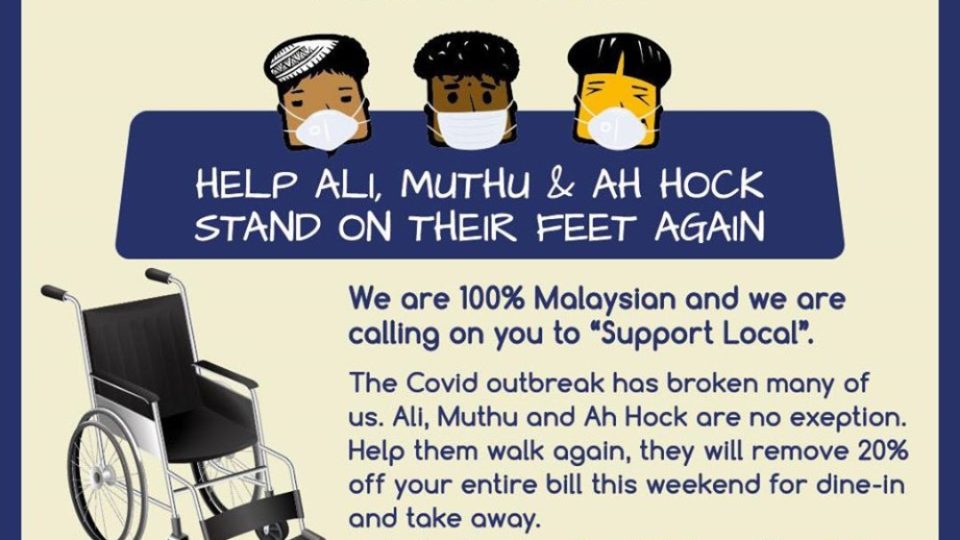 Graphic illustration of the marketing post. Photo: Ali, Muthu & Ah Hock /Facebook
