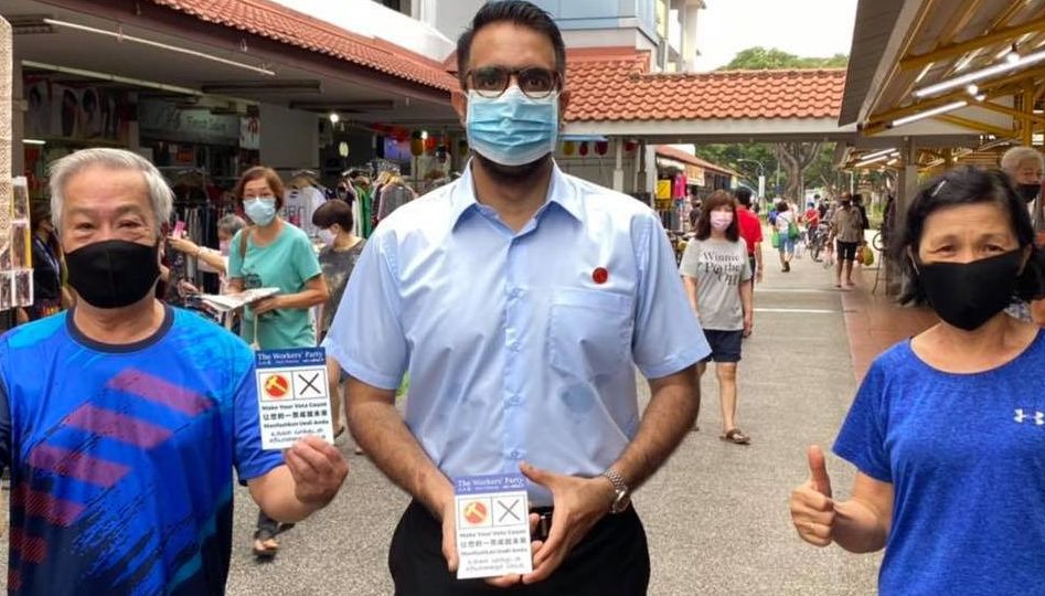 Workers’ Party chief and Singapore’s opposition leader Pritam Singh during the election. Photo: Pritam Singh/Facebook