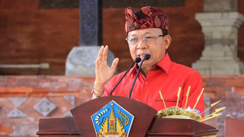 Bali Governor Wayan Koster at an event in Denpasar on July 16. Photo: Bali Provincial Government