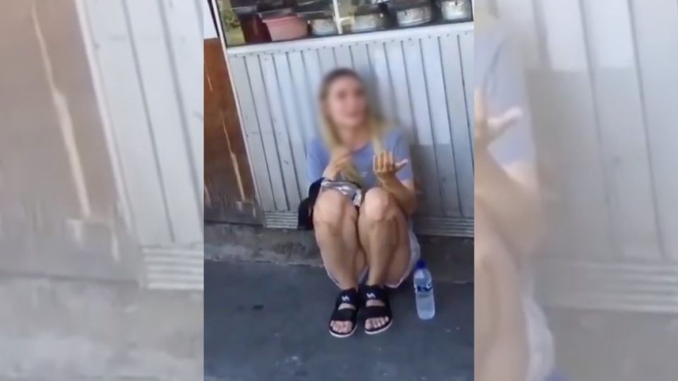 A video of the woman sobbing after the incident has been widely circulated on social media. Screengrab: Instagram