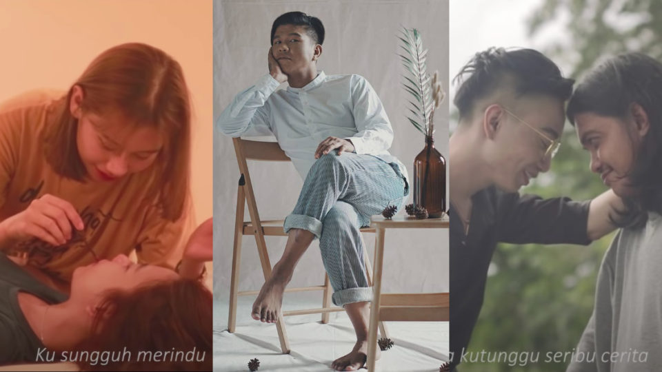 Andika Mahesa of Kangen Band fame has emerged as an unlikely LGBTQ ally through his new music video, ‘Tunggu Aku’, which features same-sex couples. Photos: Instagram/@babang_andikamahesa, Youtube/Andika Mahesa Official