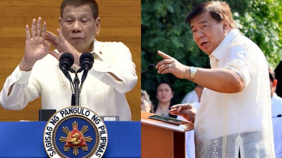 <i>Photo: Duterte screengrab from RTVM, Franklin Drilon / FB</i>