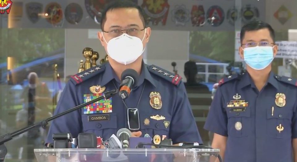 PNP Chief General Archie Gamboa. Screenshot from Philippine National Police’s video