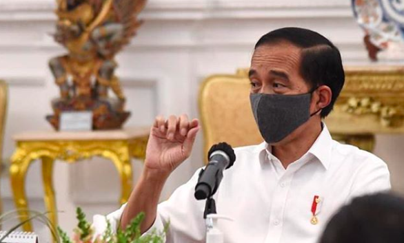 President Joko Widodo during a cabinet meeting on July 14, 2020. Photo: Instagram/@jokowi