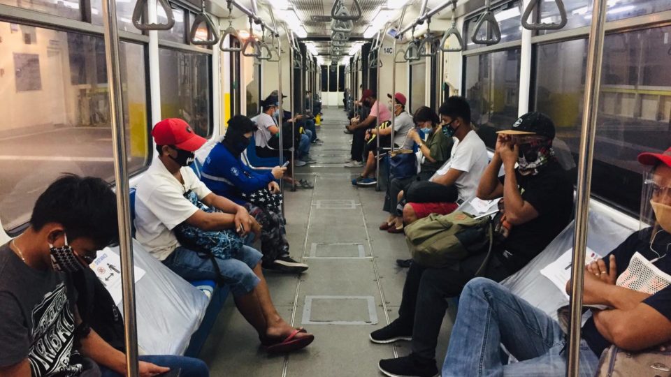 Inside Metro Manila’s MRT-3. Photo: DoTR MRT-3/FB