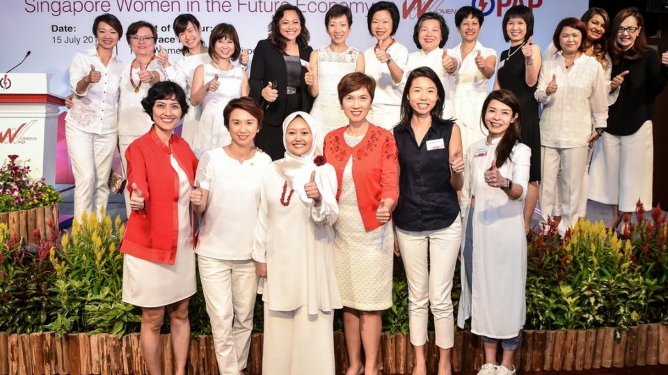 Members of the PAP Women’s Wing in a 2017 photo. Photo: PAP
