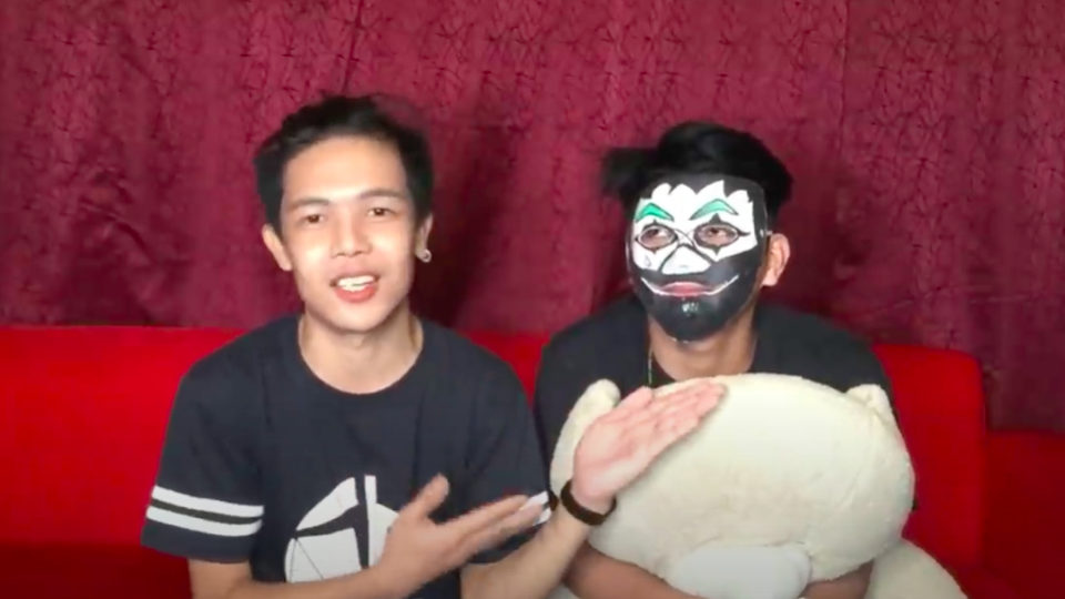 Xander Ford at left, introducing his boyfriend Jerick Fernandez <i>Screengrab from Ford’s YouTube Video</i>