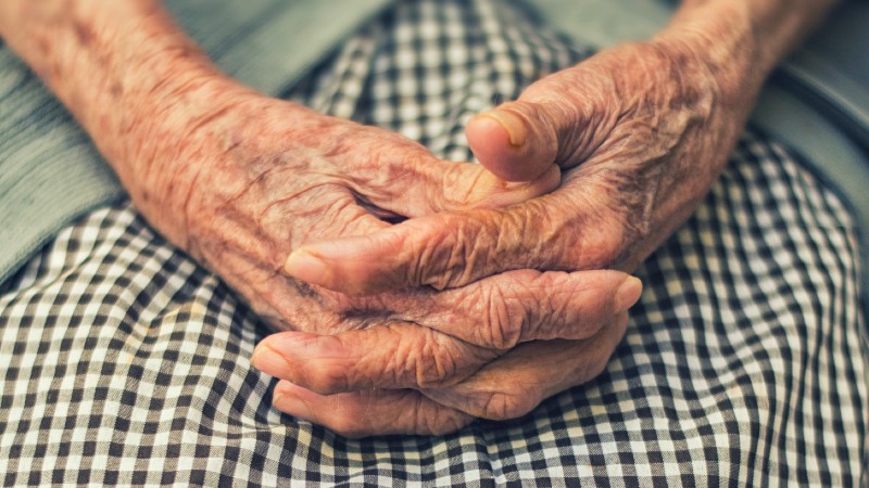 File photo of an elderly woman’s hands. Photo: Cristian Newman

