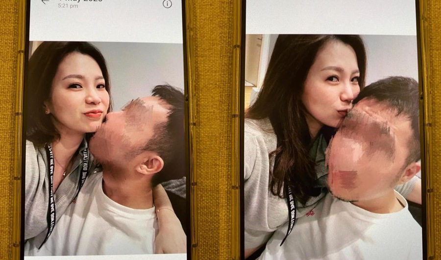 Photos of Goh Liu Ying and an unidentified man that circulated on social media. Photos: Lowyat Forum