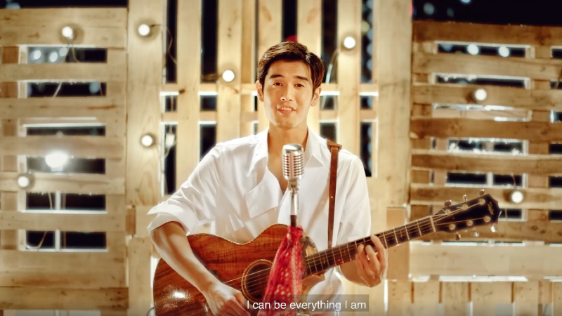 A clip from the music video featuring Nathan Hartono. Photo: NDPeeps/Facebook
