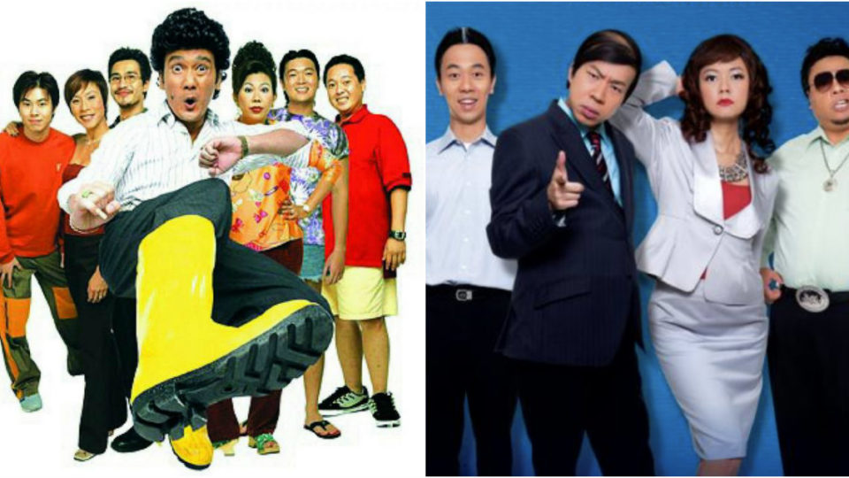 At left, the casts of Phua Chu Kang Pte Ltd and The Noose, at right. Photos: IMDb
