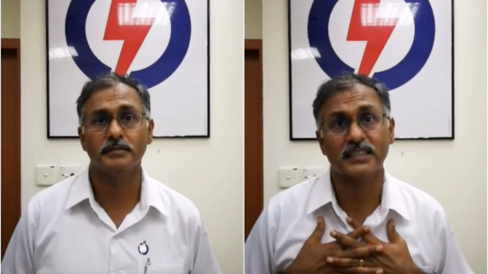 Murali Pillai speaks in a video posted yesterday. Images: Murali Pillai/Facebook
