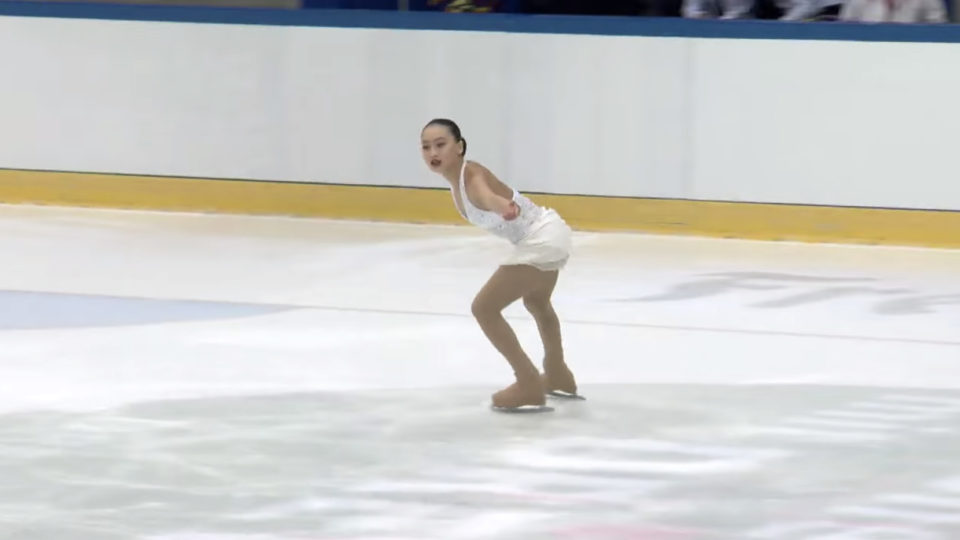 Jessica Shuran Yu at the 2016 ISU Junior Grand Prix. Image: YouTube/ISU Junior Grand Prix