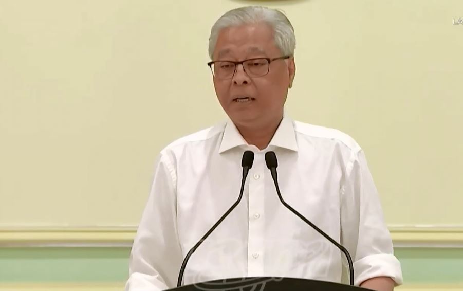 Defence minister Ismail Sabri Yaakob speaking at his press conference on Monday. Photo: Ismail Sabri Yaakob /Facebook