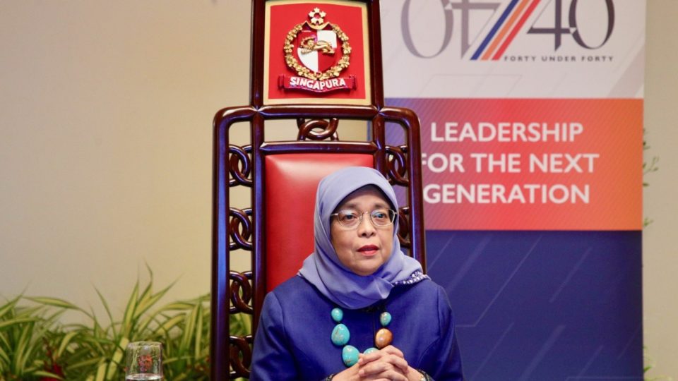 President Halimah Yacob in a photo dated Aug. 12, 2020. Photo: Halimah Yacob/Facebook