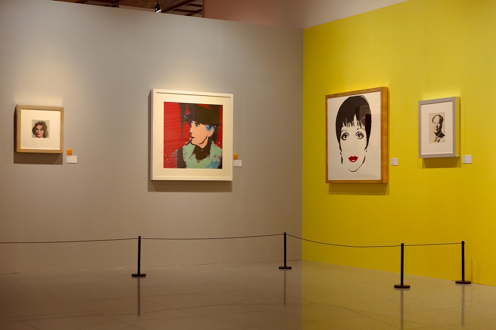 Andy Warhol’s Liza Minelli hangs second from right. Photo: Media Sphere Communications Ltd. / Courtesy