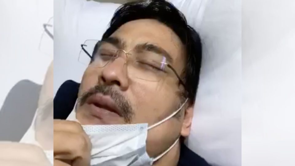 <i>Screenshot of Bong Revilla’s live video via Twitter </i>