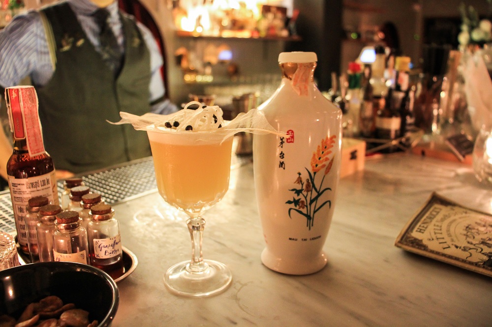 Tiger & Dragon and a bottle of Mau Tai Liquor