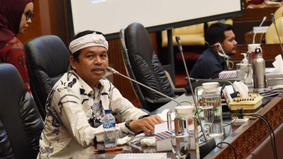 House of Representatives (DPR) member Dedi Mulyadi during a meeting in July. Photo: Istimewa
