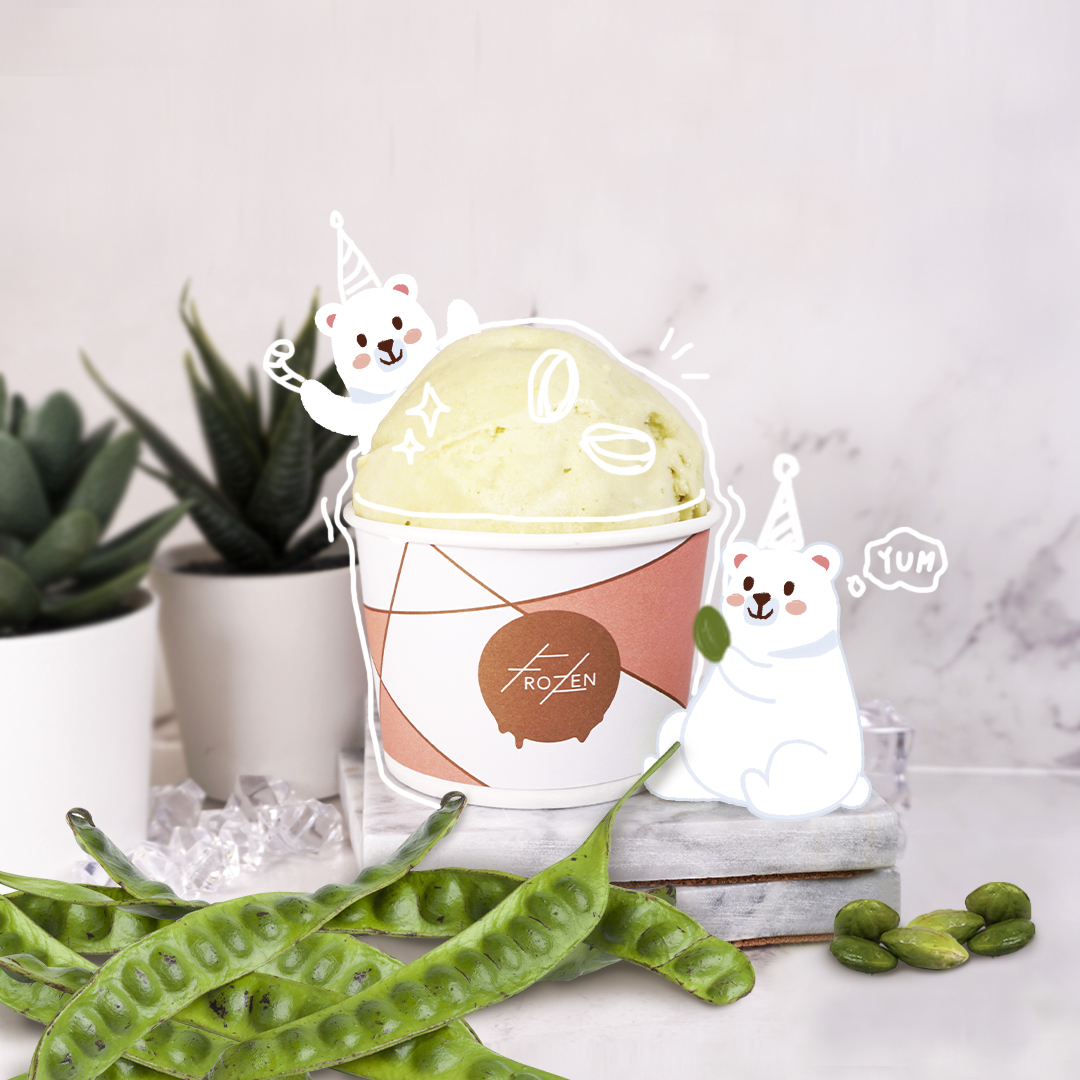 Petai ice-cream by Frozen. Photo: Frozen Artisans