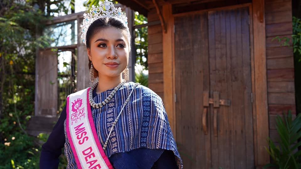 Kanjana “Pooky” Phimpa, Miss Deaf Thailand 2019. Photo: Miss – Mister, Miss Queen, Mrs. Deaf Thailand / Facebook
