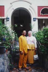 Nadirah Tan and husband Muhammad Sa’ad posing for a photo. Image: Nadirah Tan