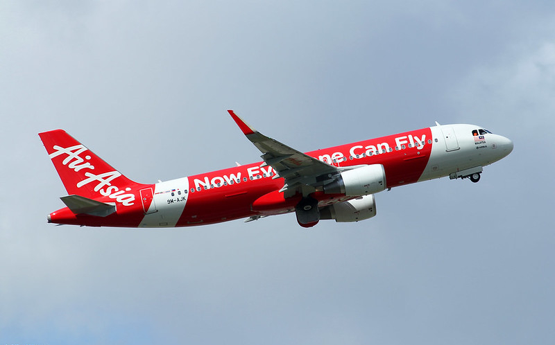 An AirAsia Malaysia airbus taking off. Photo: Rudi Werelts
