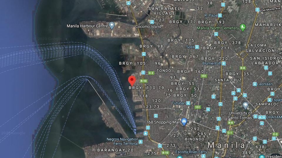 North Harbor in Tondo, Manila. Photo from Google maps