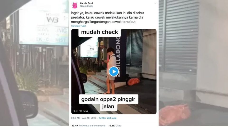 One of the tweets that reshared the problematic video, which has been garnered more than one million views. 