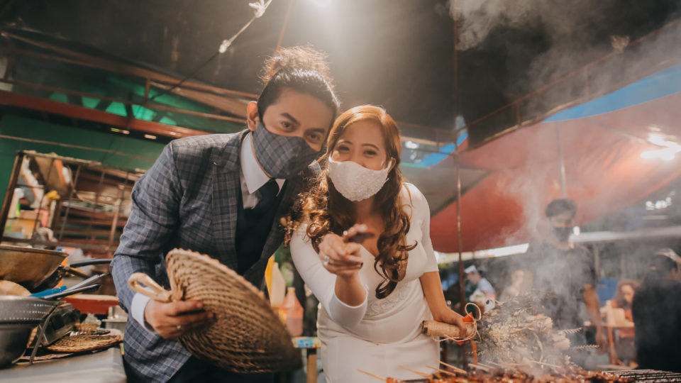 Newlyweds Arjanmar and Khaye Rebeta. Photo: Mediarama Creatives/FB