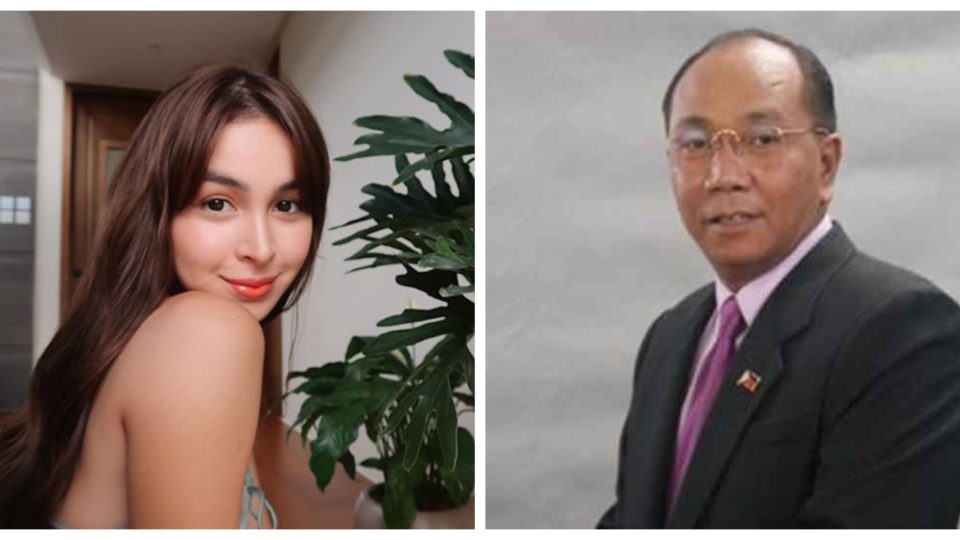 Actress Julia Barretto and former broadcaster Jay Sonza. Photo: Barretto/IG; handout