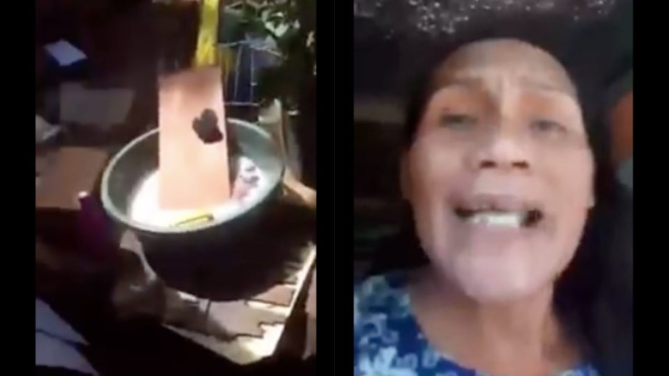 <i>Screengrab from video via Dina Mapayo / FB</i>