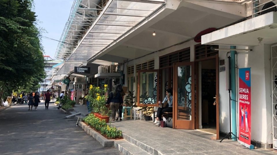 Creative complex M Bloc Space in Blok M, South Jakarta, taken in October 2019. <em>Photo: Nadia Vetta Hamid for Coconuts Media</em>