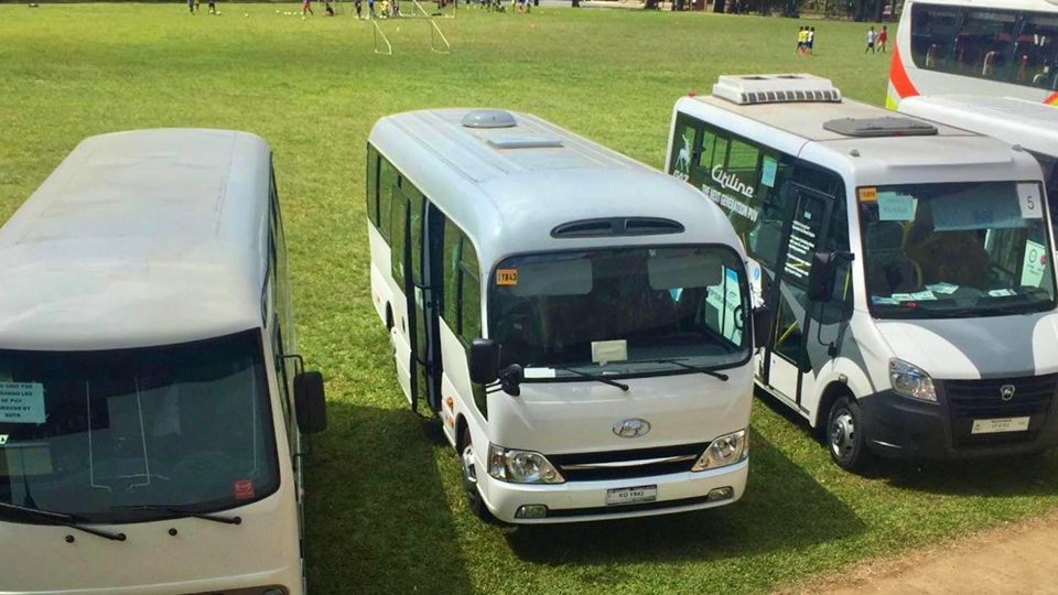 Modern public utility vehicles. Photo: DOTr/FB