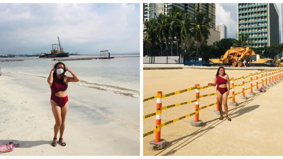 Renalyn Macato at Manila Bay. Photo: Macato/FB