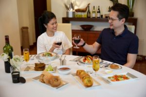 In-flight meals enjoyed at home. Photo: Singapore Airlines