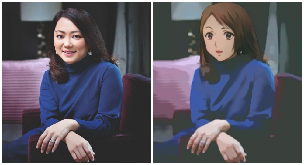 Hannah Yeoh and Anime Hannah. Original photo by Hannah Yeoh/Facebook