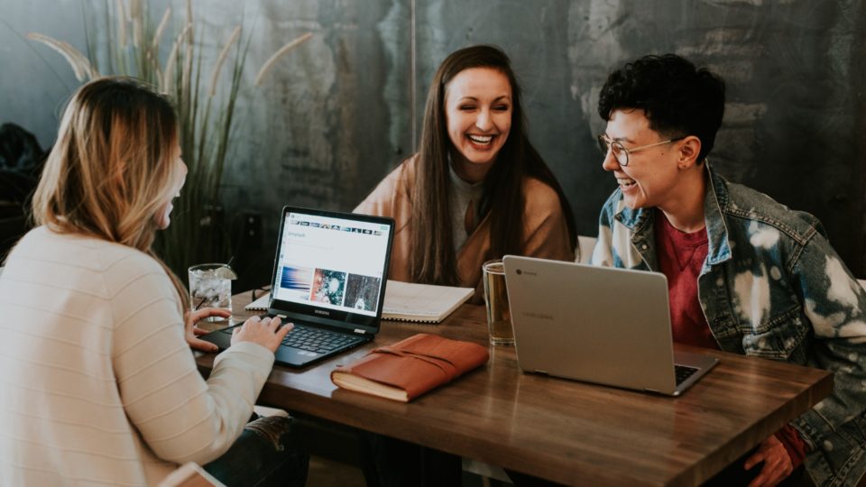 Back in the before-times, people worked happily in the same space. Photo: Brooke Cagle
