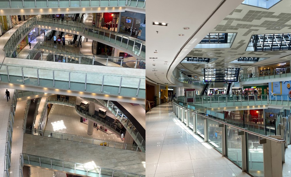 Empty floors at Nu Sentral today. Photos: KhabirM/Twitter