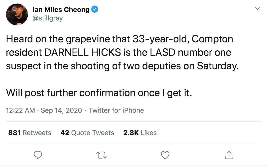 Screenshot of Ian Miles Cheong’s tweet. Photo: @MikeStuchbery_ /Twitter