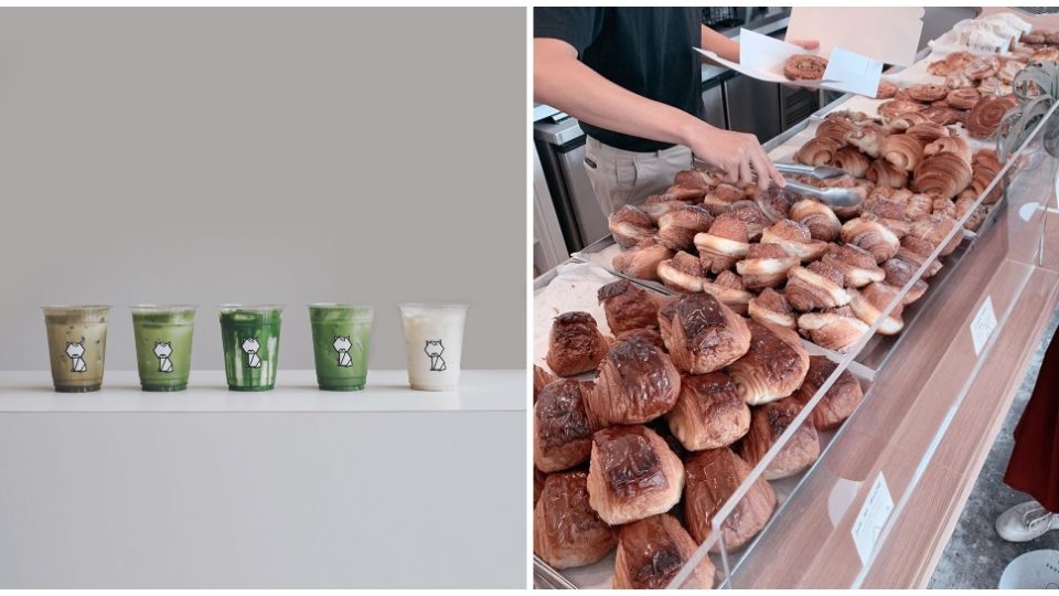 Matcha drinks from Niko Neko Matcha 2.0, at left, and fresh bakes from Dou Dou Bake. Photos: Niko Neko Matcha 2.0, Putreeo/Instagram
