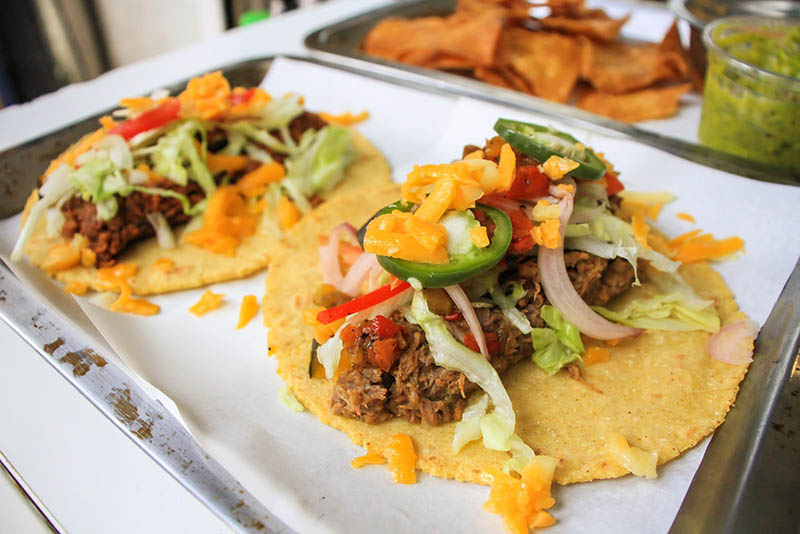 Tacos at Tortilla Quemada in Asoke. Photo: Coconuts 
