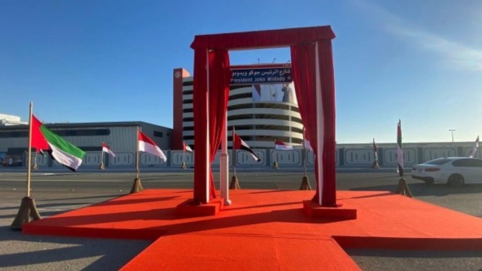 Previously named Al Ma’arid Street (meaning “exhibition” in English), President Joko Widodo Street is located in Abu Dhabi’s city center, in an area occupied by a number of diplomatic offices. Photo: KBRI Abu Dhabi