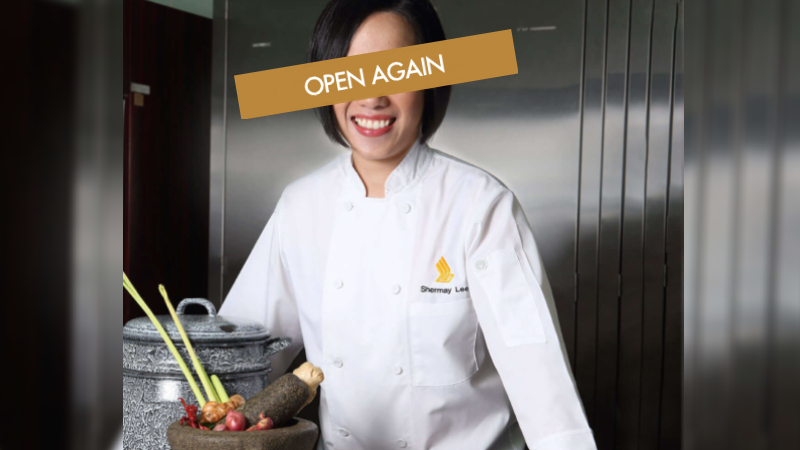 Singaporean chef Shermay Lee in an edited promo image. Image: Coconuts
