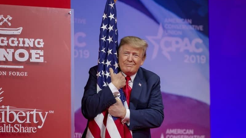 U.S. President Donald Trump in a March photo. Photo: Donald Trump/Facebook
