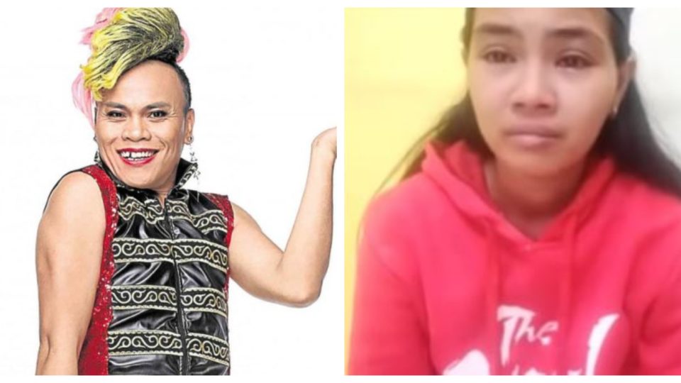 Super Tekla and his girlfriend Michelle Lhor Bana-ag. Photo: Handout and screenshot from Raffy Tulfo in Action