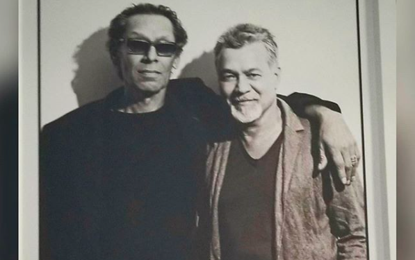 Eddie Van Halen (Right) with his older brother Alex. Photo: Instagram/@eddievanhalen