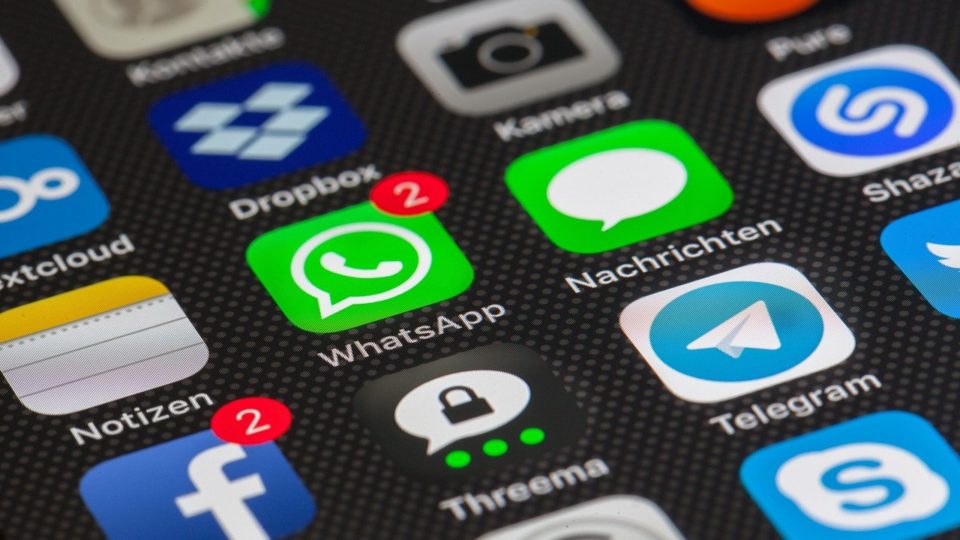 File photo of WhatsApp icon as shown on a phone screen. Photo: Pixabay