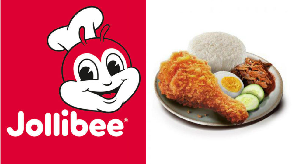 The Nasi Lemak Chickenjoy. Images: Jollibee
