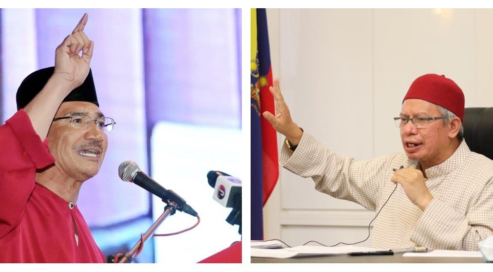 Hishammuddin Hussein at a September event, at left, and Zulkifli Al-Bakri in his office earlier this week, at right. Photos: Hishammuddin Hussein, Zulkifli Al-Bakri/Facebook
